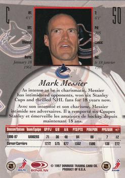 1997-98 Donruss Canadian Ice #50 Mark Messier Back