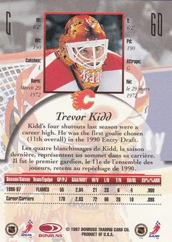 1997-98 Donruss Canadian Ice #60 Trevor Kidd Back