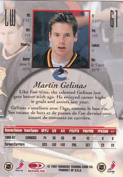 1997-98 Donruss Canadian Ice #61 Martin Gelinas Back
