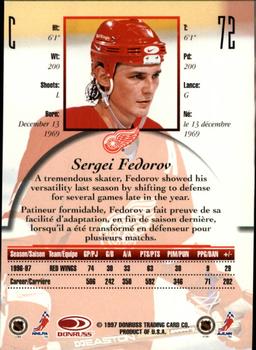 1997-98 Donruss Canadian Ice #72 Sergei Fedorov Back