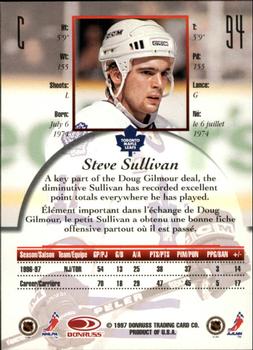 1997-98 Donruss Canadian Ice #94 Steve Sullivan Back