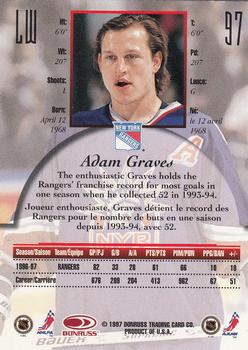 1997-98 Donruss Canadian Ice #97 Adam Graves Back