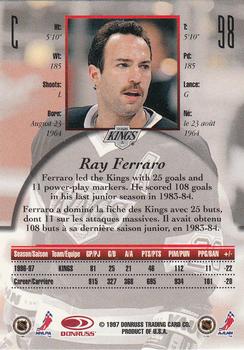 1997-98 Donruss Canadian Ice #98 Ray Ferraro Back