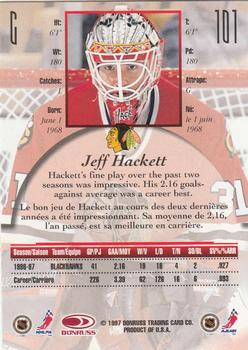 1997-98 Donruss Canadian Ice #101 Jeff Hackett Back