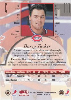 1997-98 Donruss Canadian Ice #111 Darcy Tucker Back