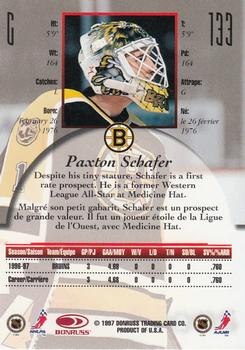 1997-98 Donruss Canadian Ice #133 Paxton Schafer Back