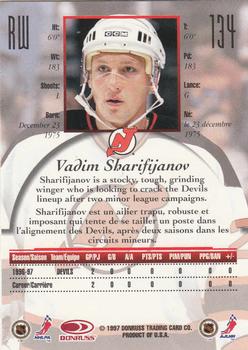 1997-98 Donruss Canadian Ice #134 Vadim Sharifijanov Back