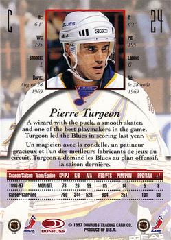 1997-98 Donruss Canadian Ice #24 Pierre Turgeon Back
