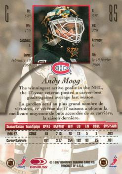 1997-98 Donruss Canadian Ice #85 Andy Moog Back