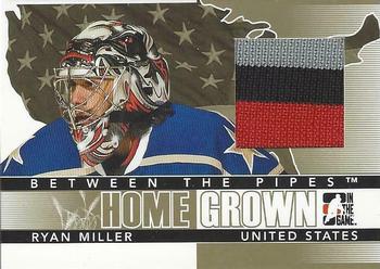 2009-10 In The Game Between The Pipes - Homegrown Gold #HG-21 Ryan Miller  Front