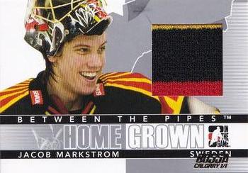 2009-10 In The Game Between The Pipes - Homegrown Silver #HG-15 Jacob Markstrom  Front