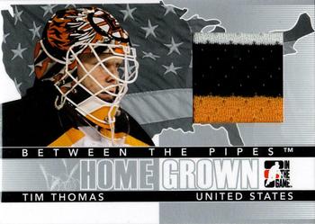 2009-10 In The Game Between The Pipes - Homegrown Silver #HG-19 Tim Thomas  Front