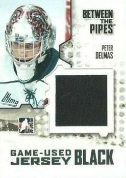 2009-10 In The Game Between The Pipes - Jerseys Black #M-07 Peter Delmas  Front