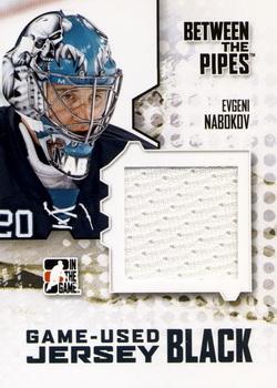 2009-10 In The Game Between The Pipes - Jerseys Black #M-27 Evgeni Nabokov  Front