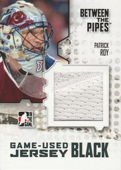 2009-10 In The Game Between The Pipes - Jerseys Black #M36 Patrick Roy  Front