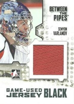 2009-10 In The Game Between The Pipes - Jerseys Black #M-42 Simeon Varlamov  Front