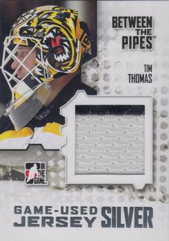 2009-10 In The Game Between The Pipes - Jerseys Silver #M-39 Tim Thomas  Front