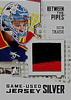 2009-10 In The Game Between The Pipes - Jerseys Silver #M-40 Dustin Tokarski  Front