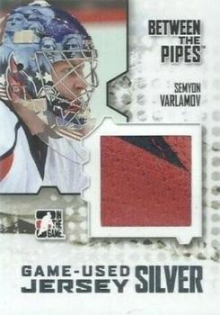 2009-10 In The Game Between The Pipes - Jerseys Silver #M-42 Simeon Varlamov  Front