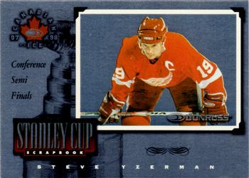 1997-98 Donruss Canadian Ice - Stanley Cup Scrapbook #19 Steve Yzerman Front
