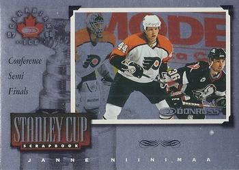 1997-98 Donruss Canadian Ice - Stanley Cup Scrapbook #21 Janne Niinimaa Front