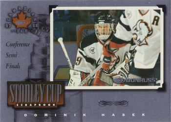1997-98 Donruss Canadian Ice - Stanley Cup Scrapbook #22 Dominik Hasek Front