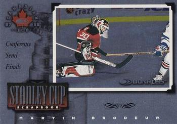 1997-98 Donruss Canadian Ice - Stanley Cup Scrapbook #24 Martin Brodeur Front