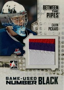 2009-10 In The Game Between The Pipes - Numbers Black #M-29 Calvin Pickard  Front