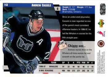 1997-98 Collector's Choice #113 Andrew Cassels Back