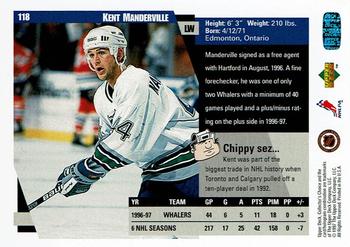 1997-98 Collector's Choice #118 Kent Manderville Back