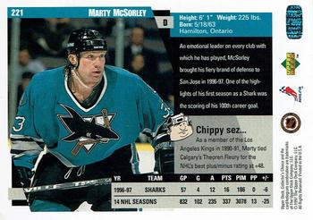 1997-98 Collector's Choice #221 Marty McSorley Back
