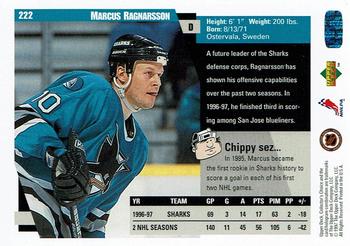 1997-98 Collector's Choice #222 Marcus Ragnarsson Back