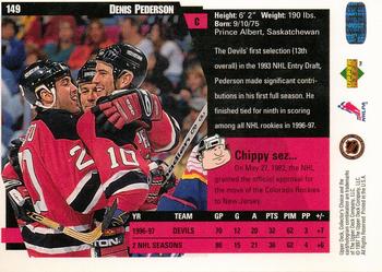 1997-98 Collector's Choice #149 Denis Pederson Back