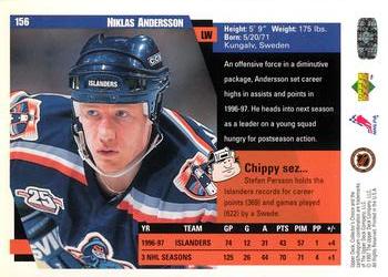 1997-98 Collector's Choice #156 Niklas Andersson Back