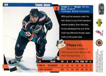 1997-98 Collector's Choice #160 Travis Green Back