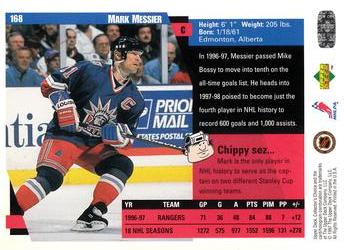 1997-98 Collector's Choice #168 Mark Messier Back