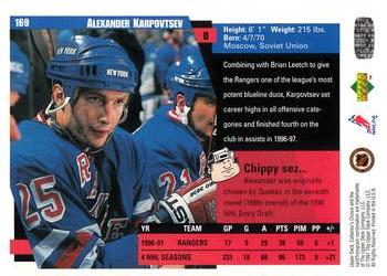 1997-98 Collector's Choice #169 Alexander Karpovtsev Back