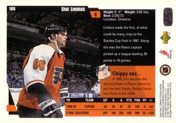 1997-98 Collector's Choice #186 Eric Lindros Back