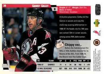 1997-98 Collector's Choice #30 Garry Galley Back