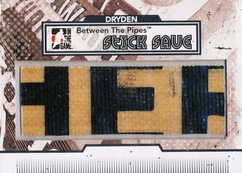 2009-10 In The Game Between The Pipes - Stick Save Black #SS13 Ken Dryden  Front