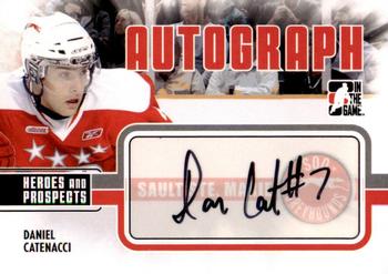 2009-10 In The Game Heroes and Prospects - Autographs #A-DC Daniel Catenacci  Front