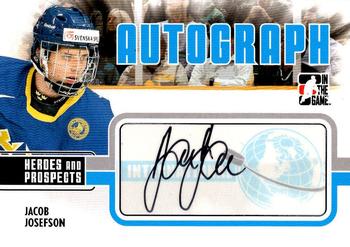 2009-10 In The Game Heroes and Prospects - Autographs #A-JJ Jacob Josefson  Front