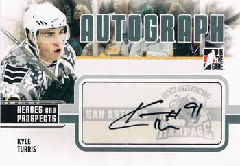 2009-10 In The Game Heroes and Prospects - Autographs #A-KT Kyle Turris  Front