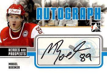 2009-10 In The Game Heroes and Prospects - Autographs #A-MB Mikkel Boedker  Front