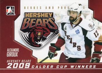 2009-10 In The Game Heroes and Prospects - Calder Cup Winners #CC-02 Alexandre Giroux  Front