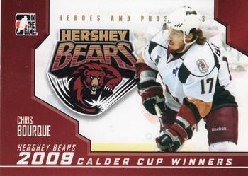 2009-10 In The Game Heroes and Prospects - Calder Cup Winners #CC-04 Chris Bourque  Front