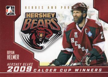 2009-10 In The Game Heroes and Prospects - Calder Cup Winners #CC-15 Bryan Helmer  Front