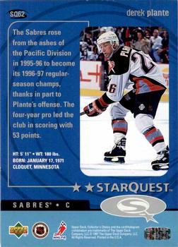 1997-98 Collector's Choice - StarQuest #SQ62 Derek Plante Back