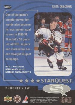 1997-98 Collector's Choice - StarQuest #SQ87 Keith Tkachuk Back