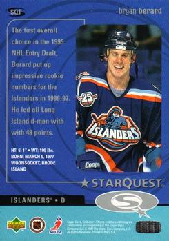 1997-98 Collector's Choice - StarQuest #SQ1 Bryan Berard Back